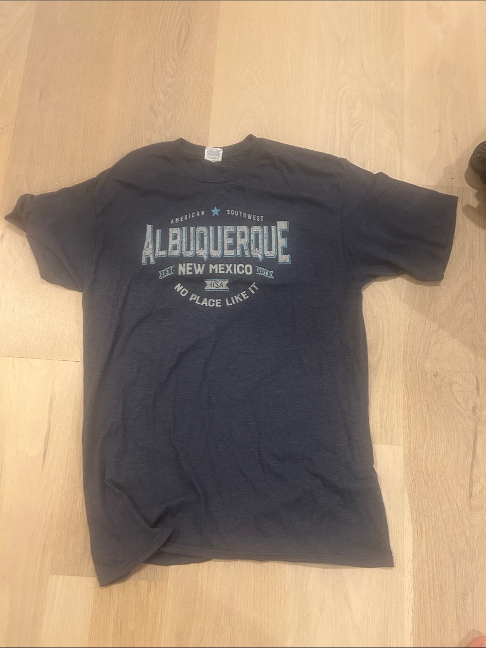 Delta Navy Blue Albuquerque New Mexico Graphic Tee